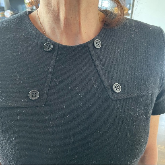 Black wool Paul & Joe Paris dress with great detail. Size 40 - Picture 3 of 5